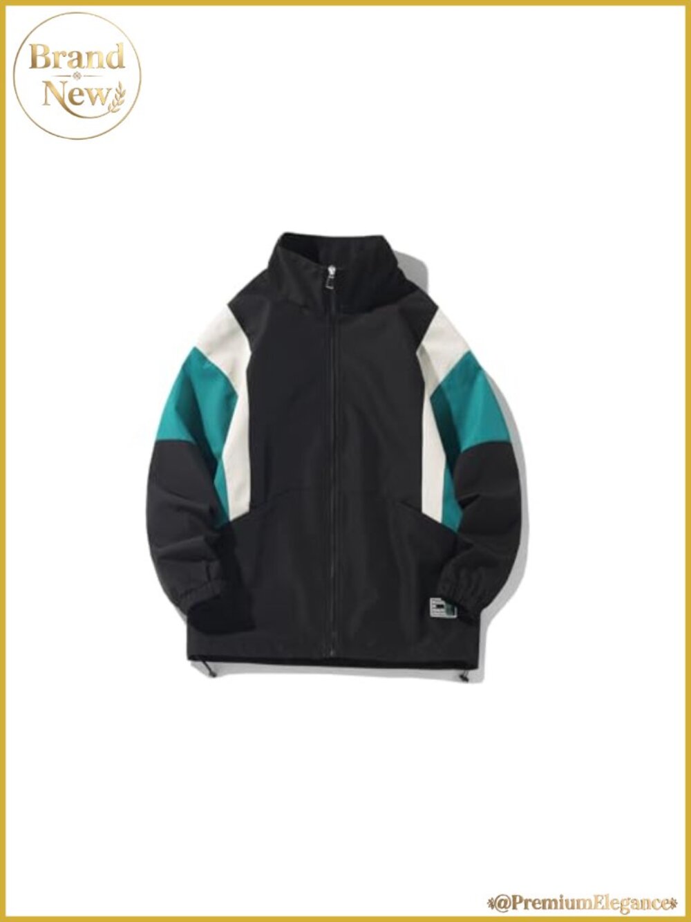 Men's Vintage Windbreaker Jacket Color Block Y2K Streetwear